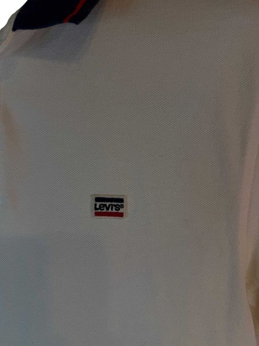 Koszulka polo Levis biała z logiem l