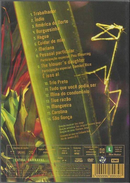 Seu Jorge - América Brasil, O Dvd