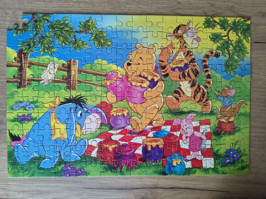 Puzzle Trefl 160, Disney, Kubuś Puchatek, lata 90-te