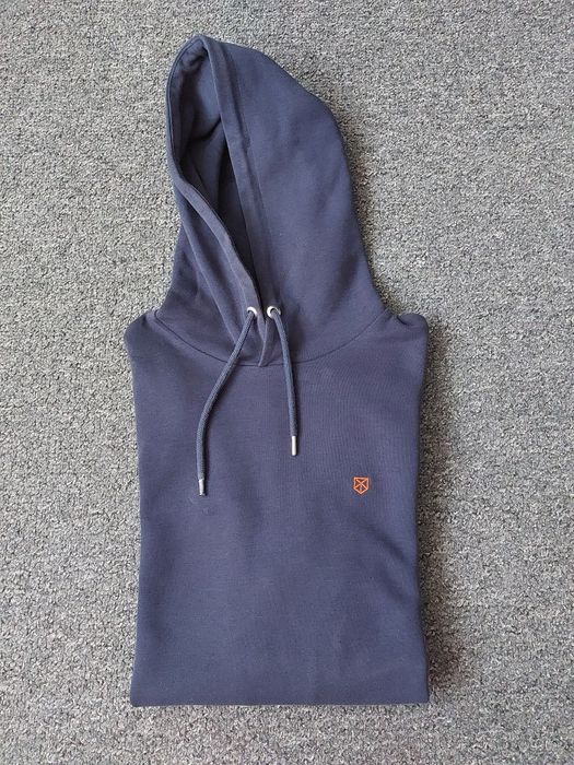 Bluza z kapturem Jack & Jones Premium rozm. S navy hoodie small logo