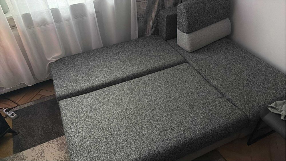 Kanapa wersalka szara