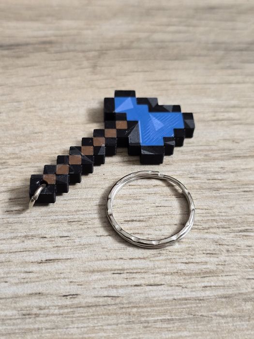 Breloczek Diamentowy Topur Minecraft 3d - Brelok Druk3d fidget