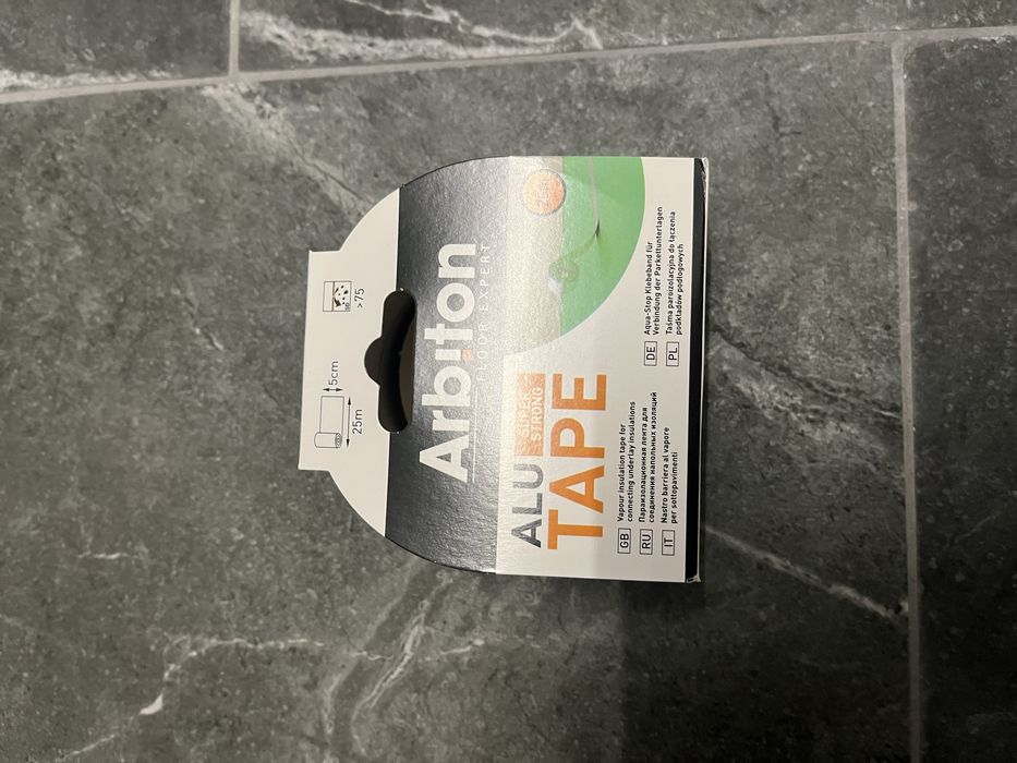 Taśma aluminiowa Arbiton do paneli podłóg 5 cm x 25 m