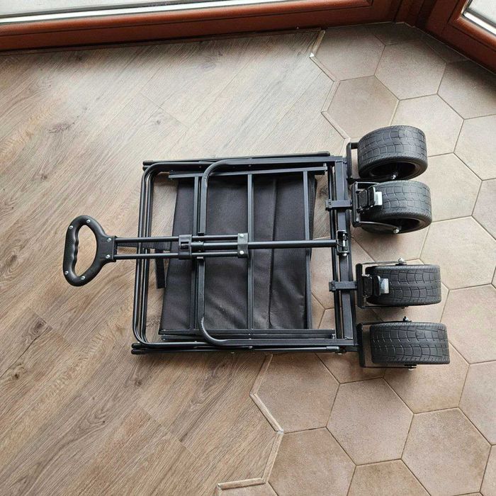 Mocny Duży Wózek Wędkarski Transportowy 150KG 150L Koła XXL Na Ryby