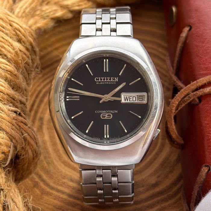 1972, Citizen Cosmotron. Zegarek vintage elektroniczno-mechaniczny.