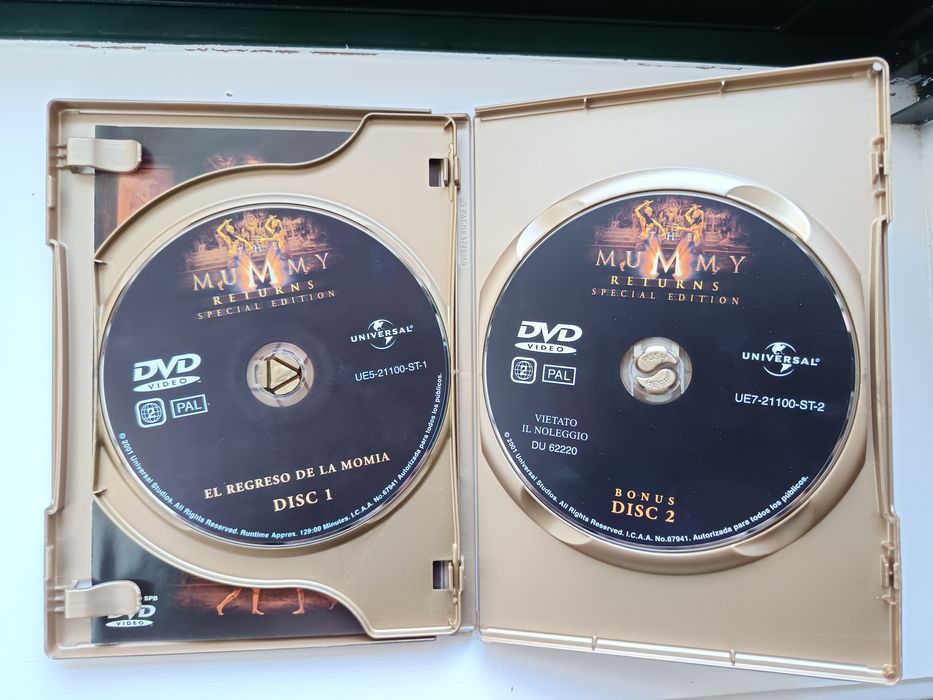 DVD edição especial o regresso da múmia