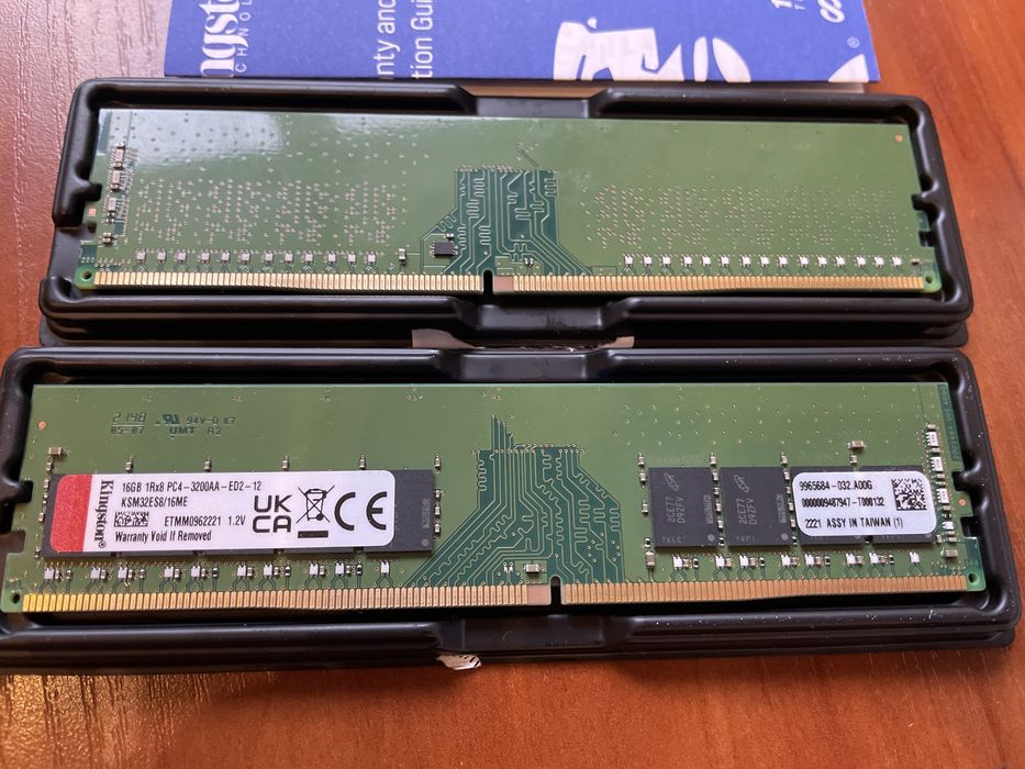 DDR4 ECC 32GB (2×16GB) Kingston 3200MHz CL22 — серверна пам’ять