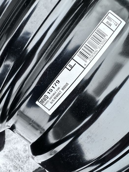 4xfelga stalowa 15” RENAULT/DACIA (4x100 ET50) - nowe
