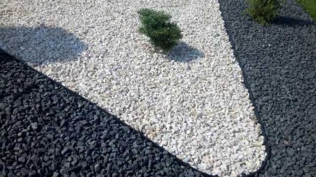 Grys czarny grafitowy bazalt kamień i Biała Marianna tona z dostawą