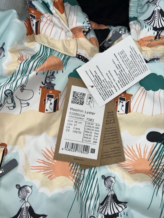 Дитячий зимовий комбінезон Reima Moomin 98 см новий