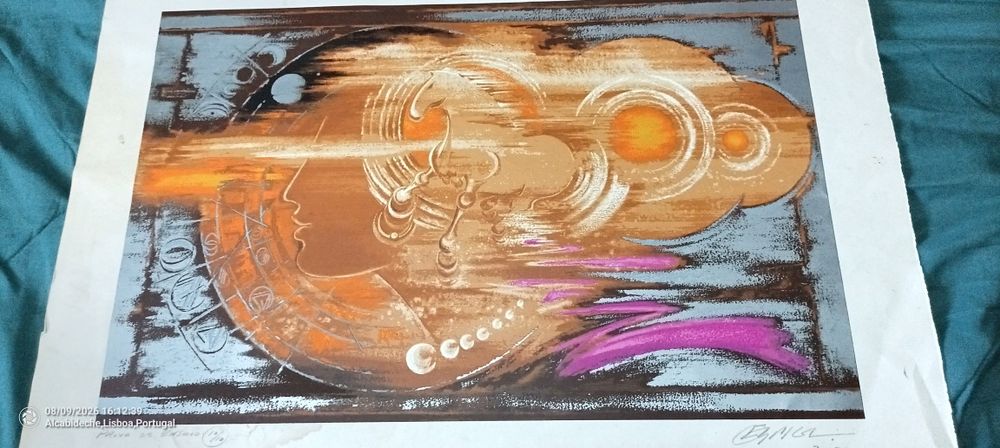 Serigrafia de espiga pinto.