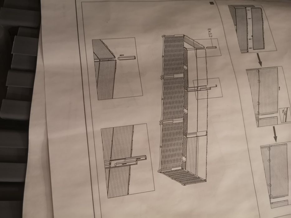Nowa donica do podwyższonej  rabaty vidalx szara 120 cm