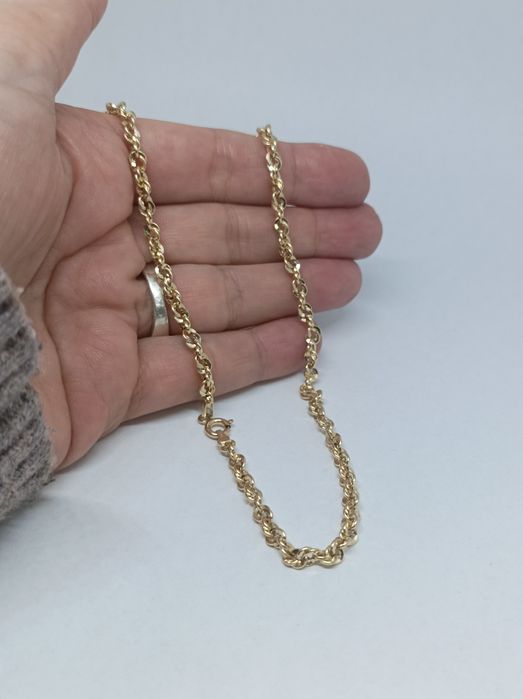 Złoty łańcuszek 585 długość 45 cm