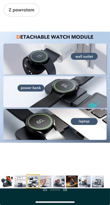 Bezprzewodowa ładowarka LK Samsung Stacja ładująca 3 w 1