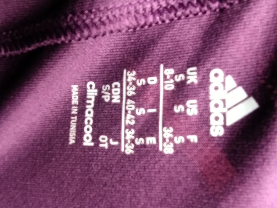 T-shirt damski śliwkowy  rozm s adidas