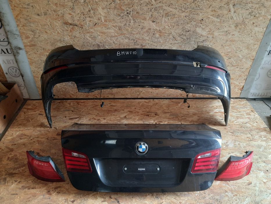 Бампер задний BMW F10, крышка багажника Bmw F10 комплект
