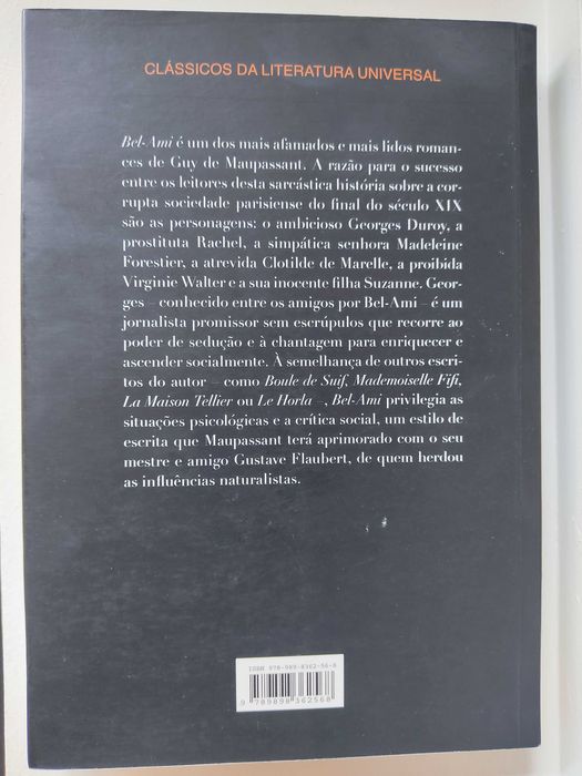 Livro Bel Ami, de Guy de Maupassant