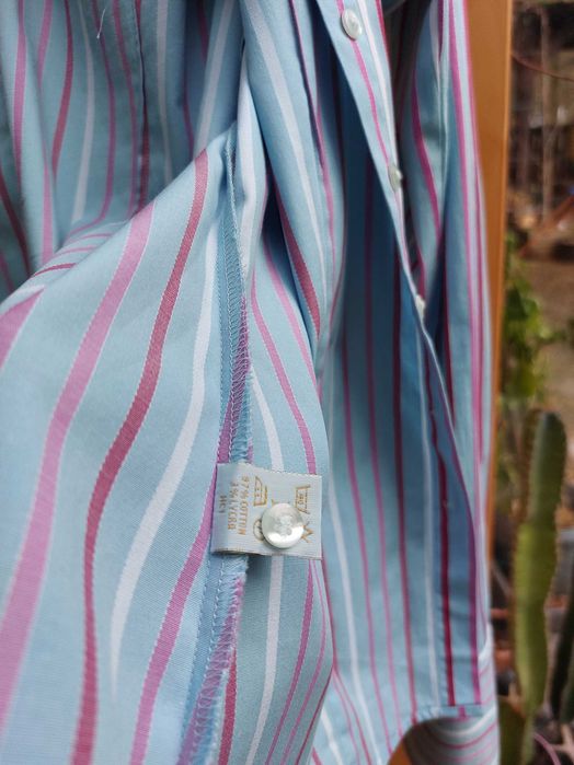 elegancka błękitna koszula Hawes and Curtis ekskluzywna designerska