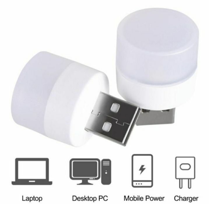 USB фонарик, Led лампа, круг, квадрат