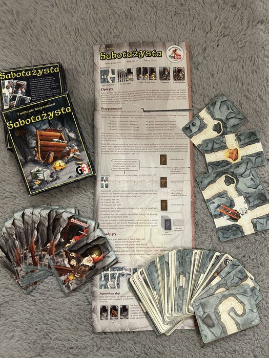 Gra karciana Sabotarzysta + Rozszerzenie, kompletna