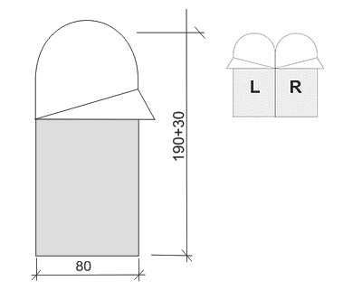 Спальний мішок Terra Incognita Asleep 200 / 300 / 400 + Wide