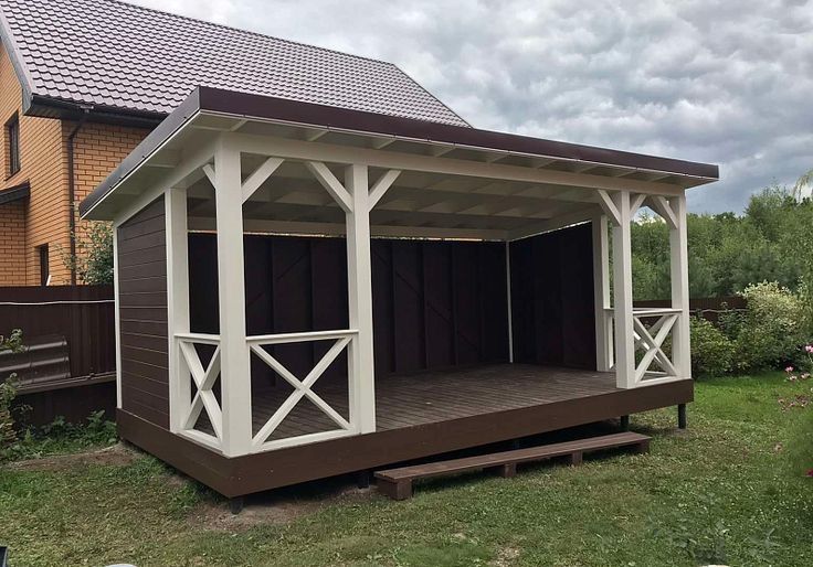 Бесідка в стилі лофт, беседка лофт, альтанка лофт