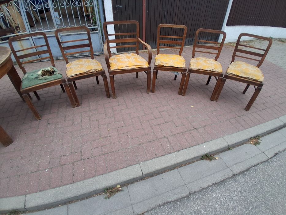 Krzesła Art Deco lata 30te. Różne inne.  Transport!