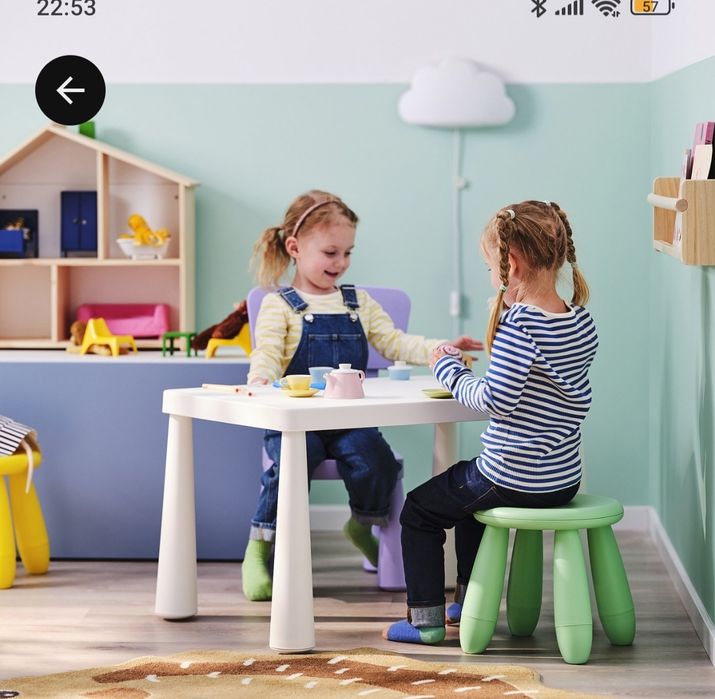 Mammut - Banco para crianças , cor verde, Ikea