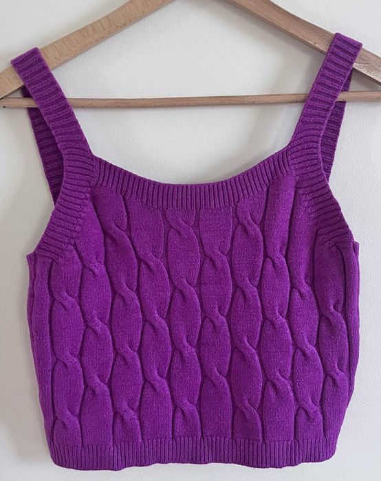 Top na ramiączkach dzianinowy S/36 Medicine