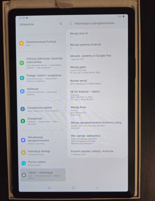 Tablet Samsung Galaxy Tab S5e WiFi Używany