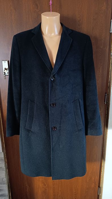 Bugatti klasyk płaszcz męski kaszmir 100 procent dyplomatka