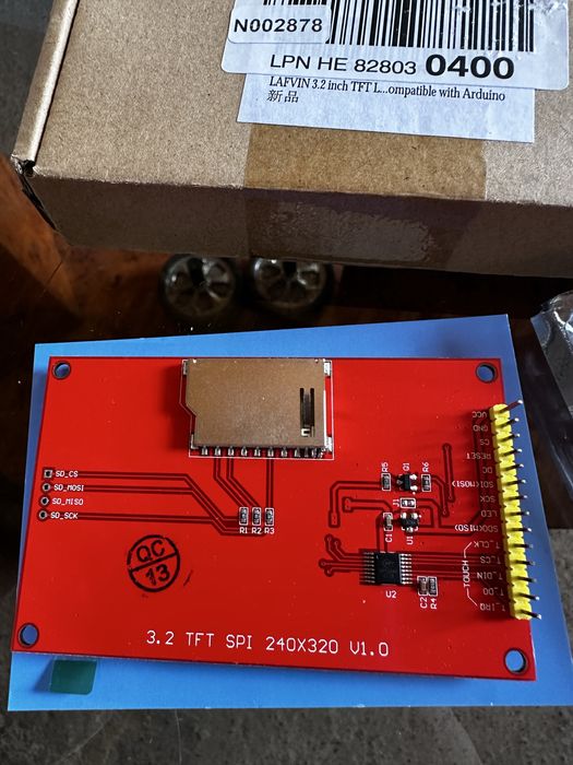 TFT LCD 3,2" SPI 240x320 ILI9341 Arduino, STM32, Raspberry Pi