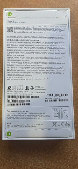 Nowy iPhone 16 128GB