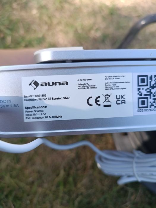 Radio sieciowe kuchenne podszafkowe firmy Auna