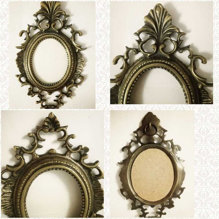 Рама бронзовая старинная под зеркало портрет картину. Бронза