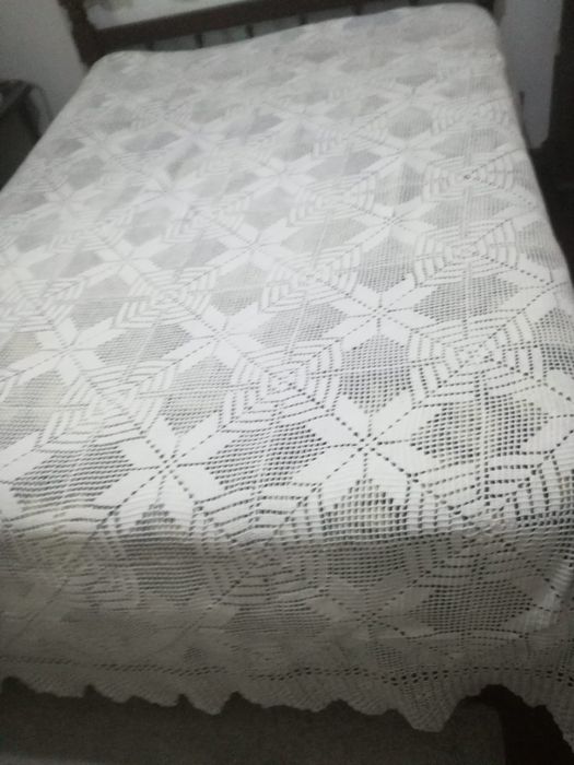 Colcha de croché 100% manual, feita à mão, NOVA