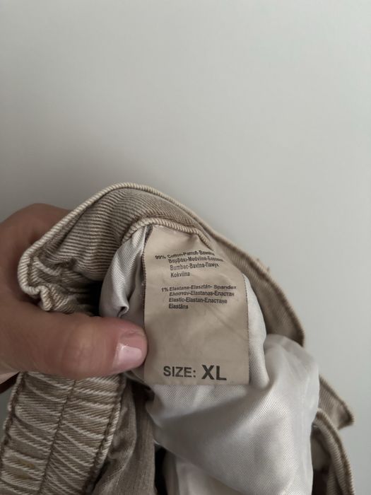 Spodnie m sara bezowe xl
