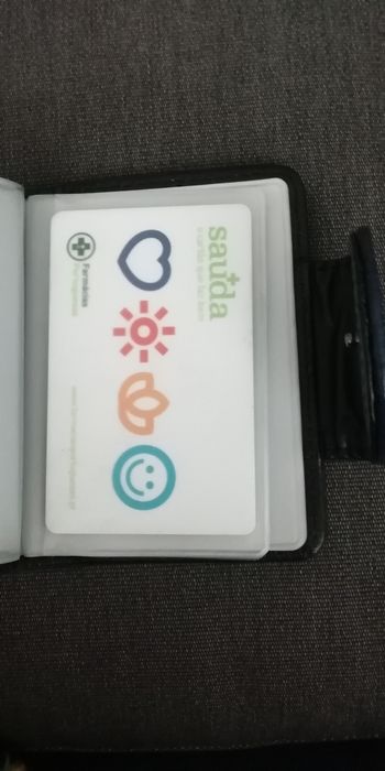 Carteira Azul para cartões