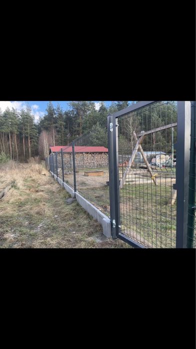 Ogrodzenie panelowe komplet z montażem betonem i dostawą