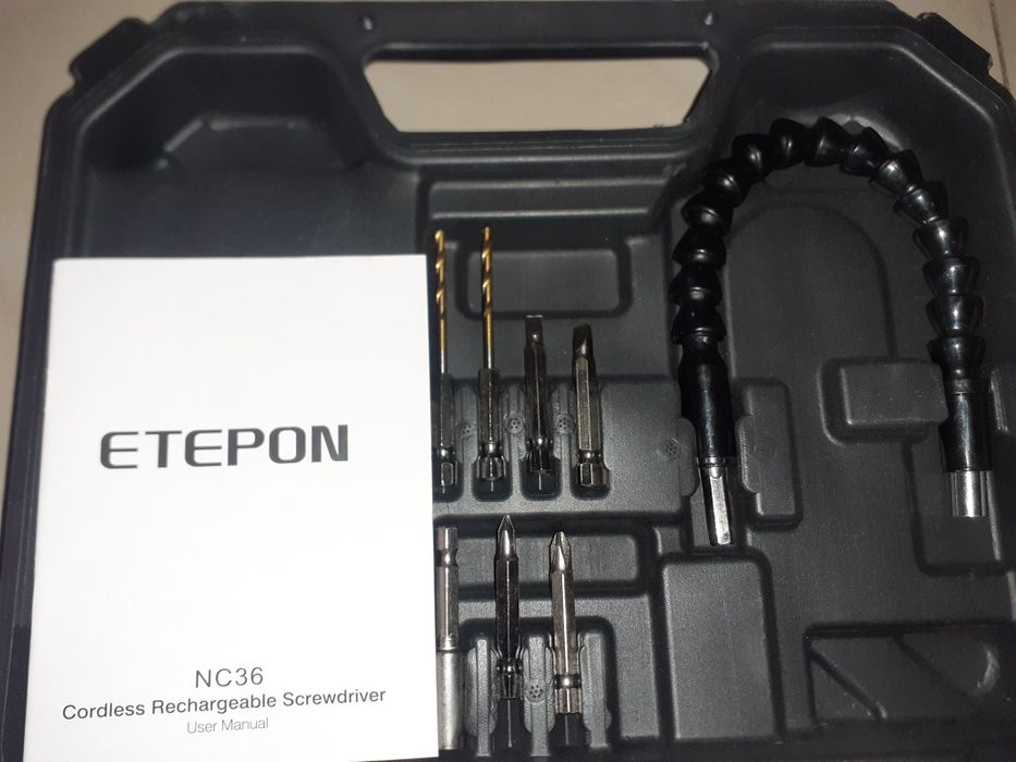 Wkrętarka elektryczna Etepon , 3.6V 1300aMh 6Nm,  47el.