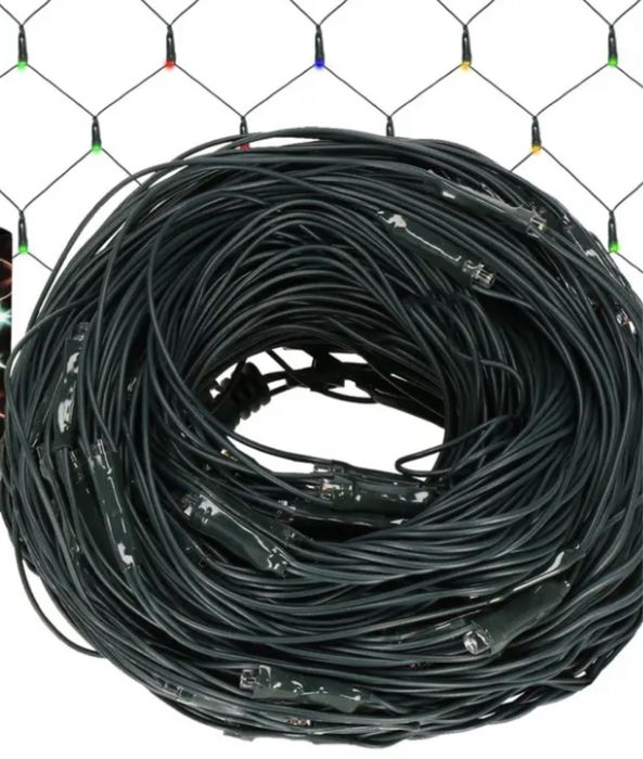 гирлянда сетка  , темного цвета 2*2