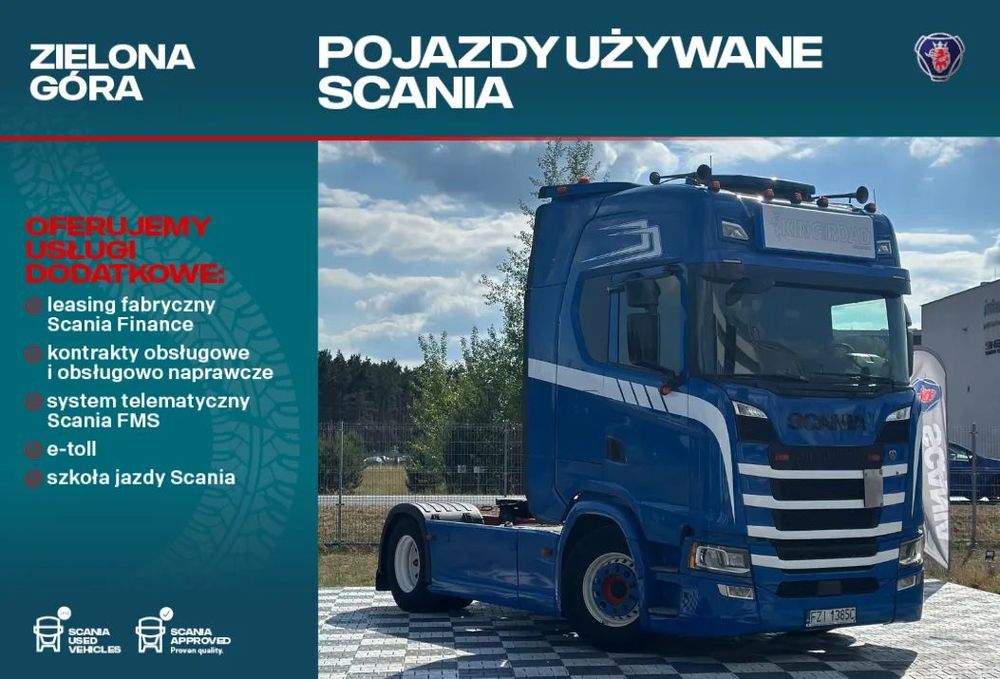 Scania S500 STANDARD HYDRAULIKA ASO SCANIA  SCANIA S500, po kontrakcie serwisowym,możliwa hydraulika
