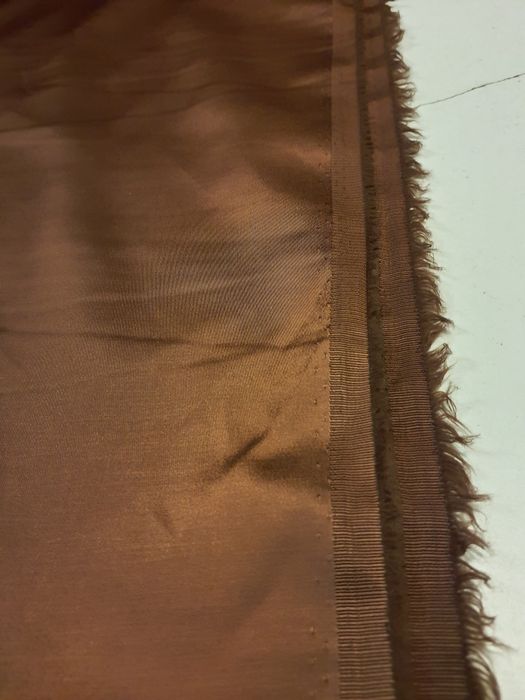 Satyna brąz z elastanem szer.150 cm.