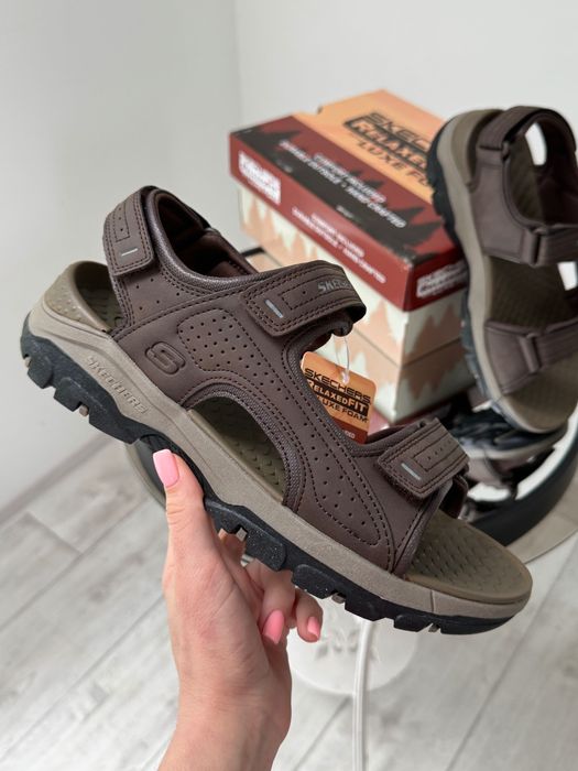 Мужские босоножки на липучках Skechers 39/40/41/45/48р