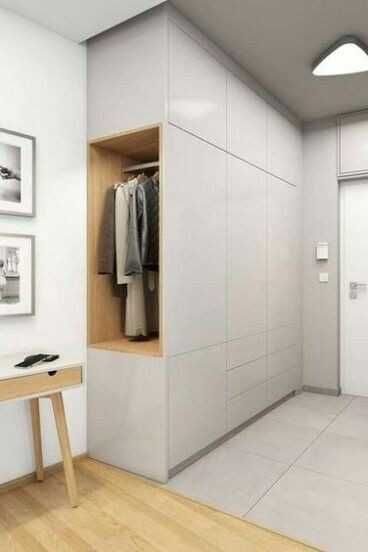 Шкаф под потолок встроенный минимализм LOFT скандинавский стиль