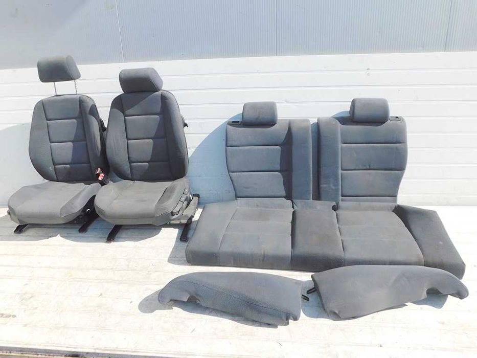 BMW E36 Compact Fotele wnętrze siedzenia boczki komplet Podgrzewane