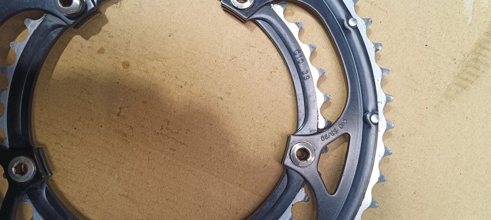 Par pratos Campagnolo 10 velocidades