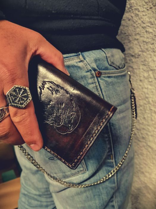 Carteiras Motard em pele