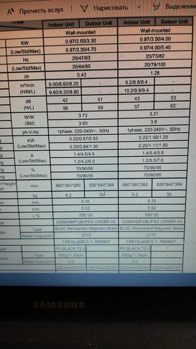 Инверторный кондиционер SAMSUNG AQV12PSBN с гарантией 3 года