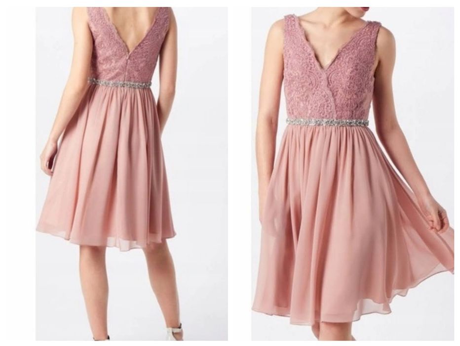 Różowa sukienka Mascara roz. xs/S,  wesele,  bal